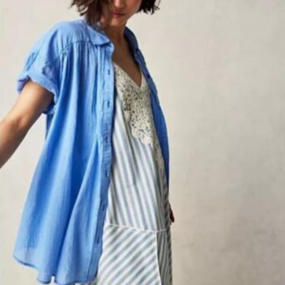 We the Free Float Away Shirt Free People - Picture 2 of 4